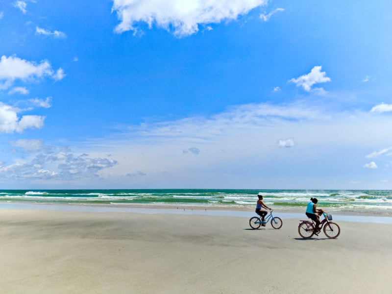 Bikes on Butler Beach St Augustine Florida