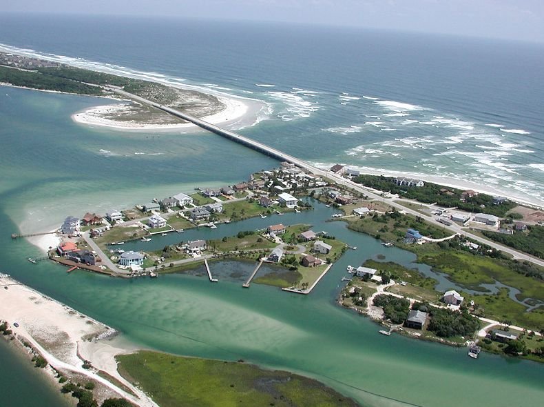 Matanzas Inlet Beach in St. Augustine