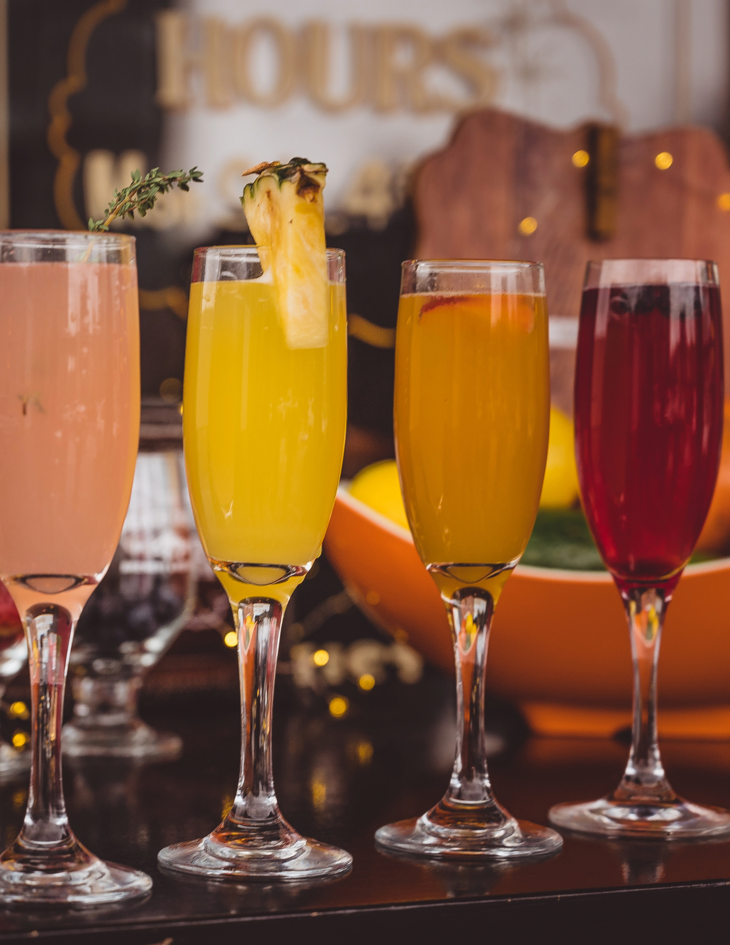 brunch mimosa flight